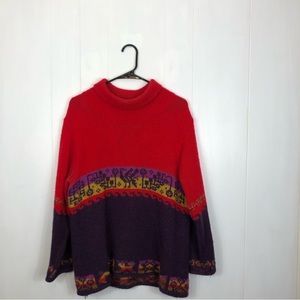 Vintage United Colors Of Benetton Wool Sweater Sz L